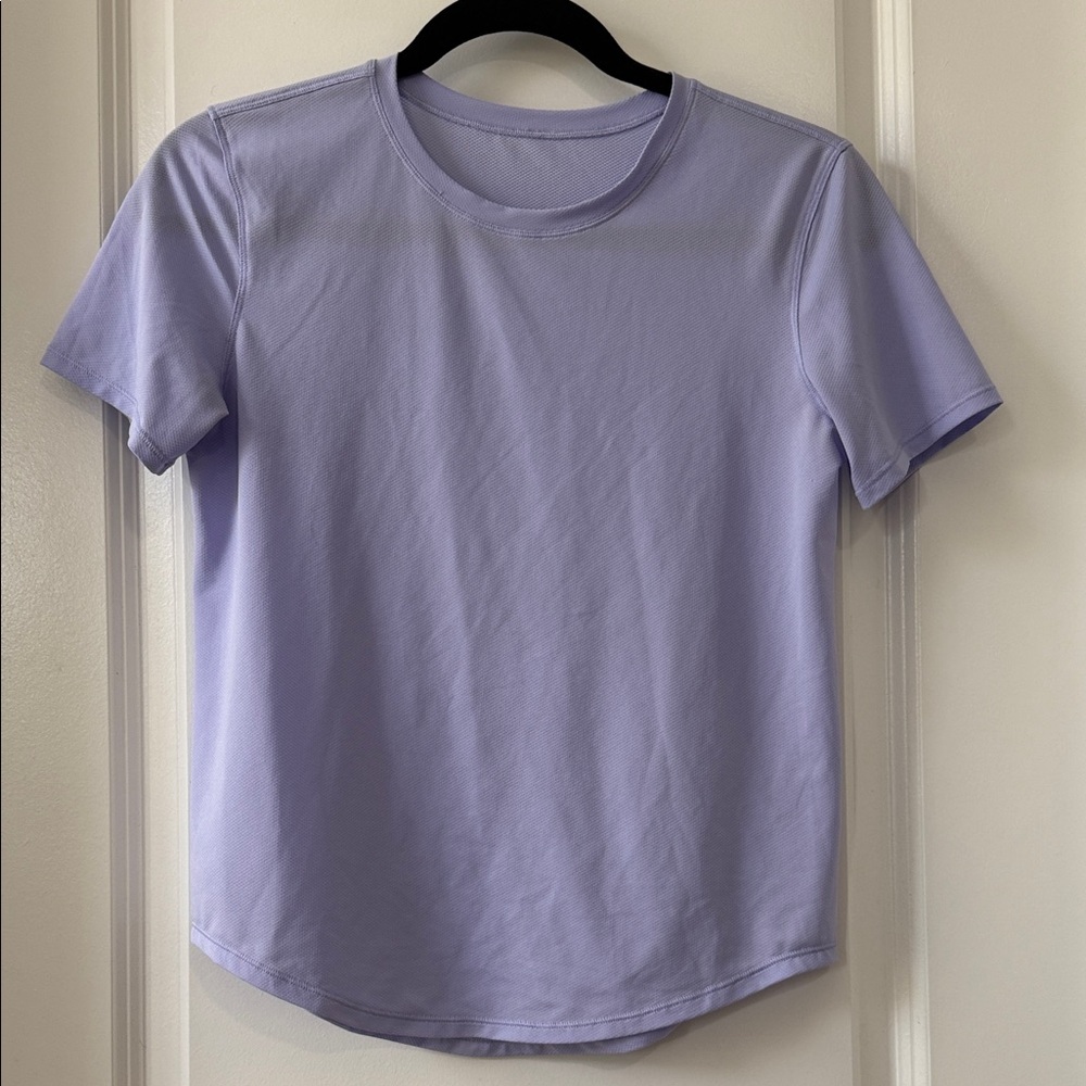 Lululemon High Neck Run and Train Tee *Lavender